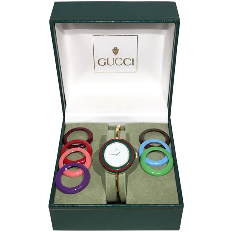 vintage interchangeable gucci watch